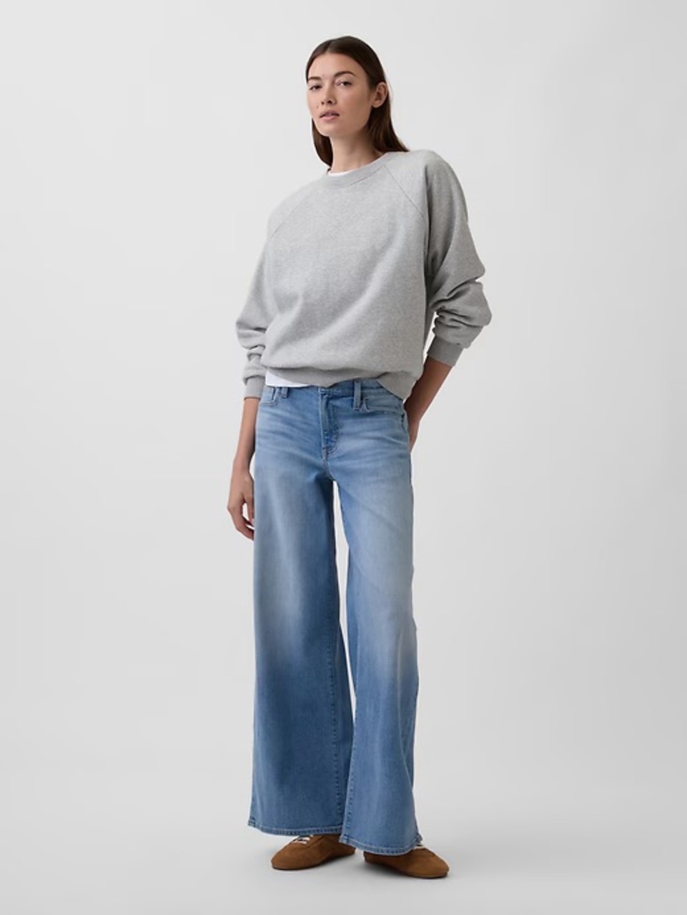 GAP Mid Rise Wide Leg Jeans NWT Size 8/29 Regular